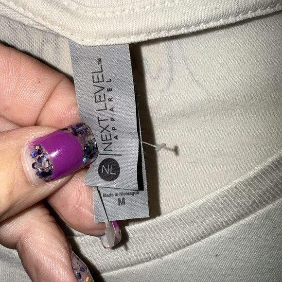 Next Level Apparel Cream Cow Graphic Tee - Picture 4 of 5